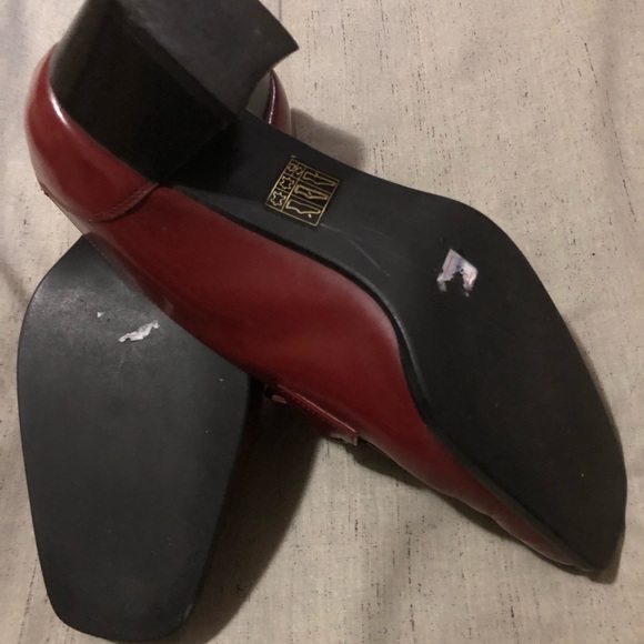BURGUNDY CELINE LOAFERS size 7 - Need to Break In - Picture 8 of 9